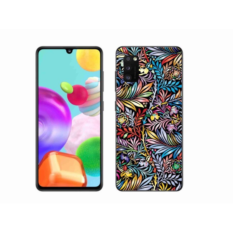 Gél borító mmCase mobiltelefonhoz Samsung Galaxy A41 - virágok 5