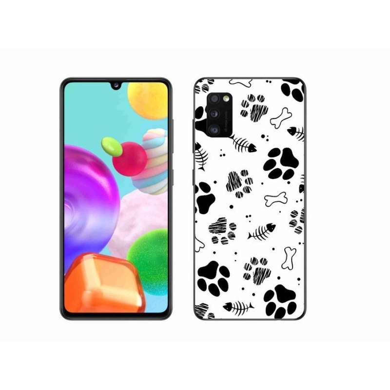 Zselés borítás mmCase Samsung Galaxy A41 - kutyamancsok 1