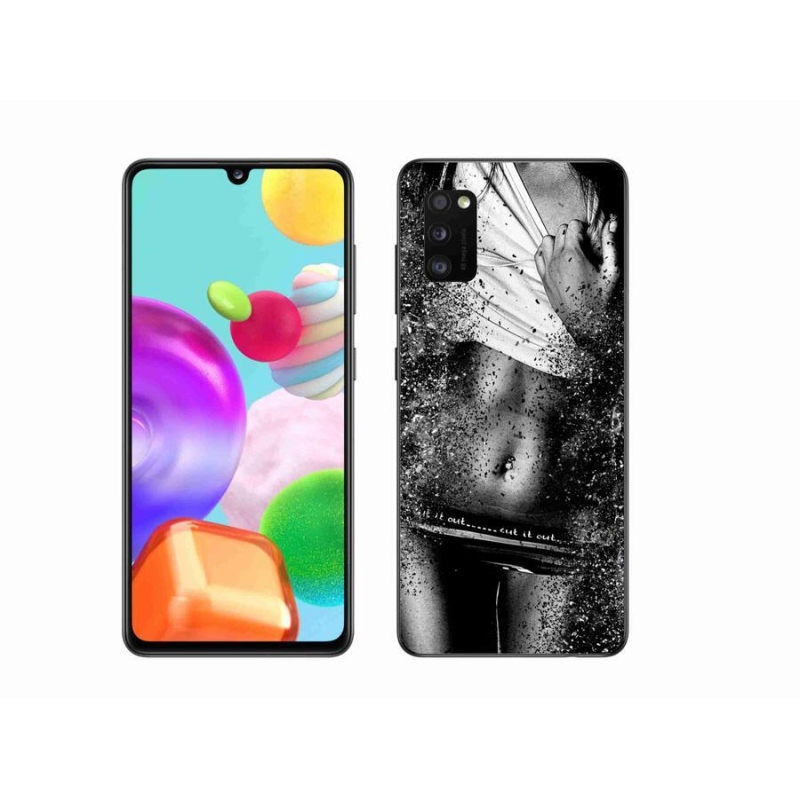 Gél borító mmCase mobiltelefonhoz Samsung Galaxy A41 - szexi nő 1