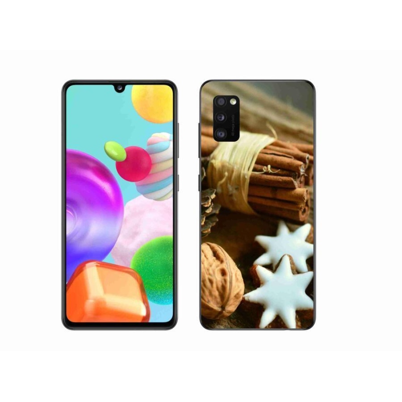 Gél borítás mmCase Samsung Galaxy A41 készülékhez - fahéj és mézeskalács