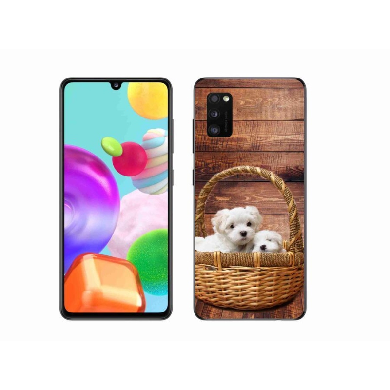Zselés borítás mmCase Samsung Galaxy A41 - kölyökkutyákhoz