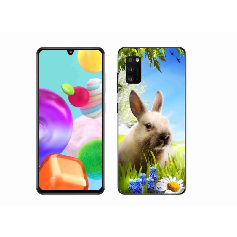 Gél védőhuzat mmCase Samsung Galaxy A41 készülékhez - nyuszi