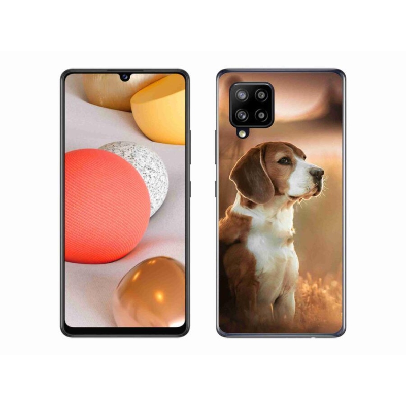 Gél védőhuzat mmCase Samsung Galaxy A42 5G - bézs színű