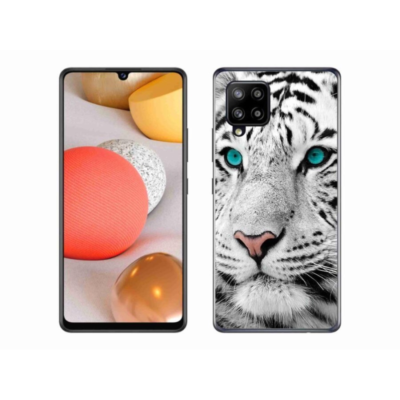 Zselés borítás mmCase Samsung Galaxy A42 5G - fehér tigris