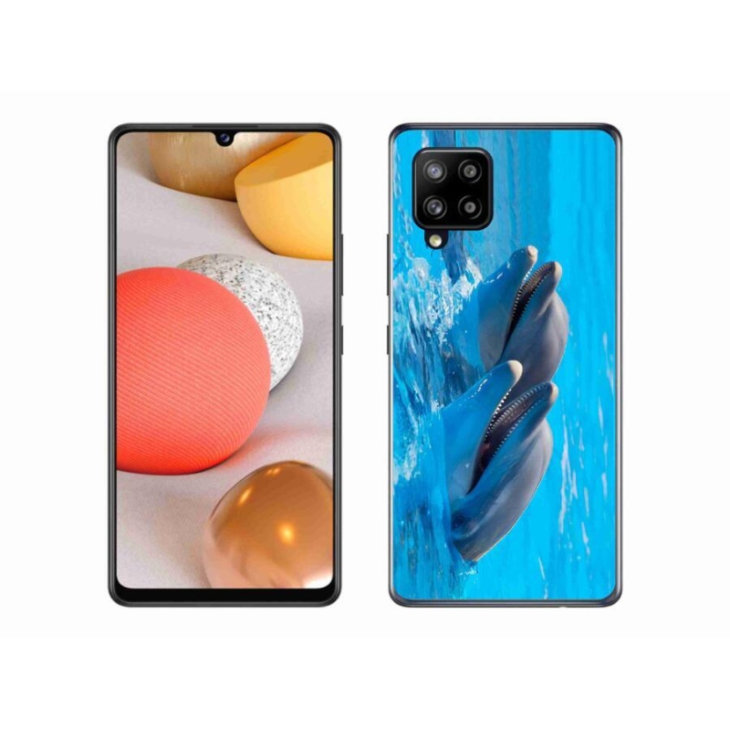 Zselés borítás mmCase Samsung Galaxy A42 5G - delfinek