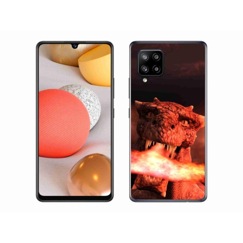 Gél védőhuzat mmCase Samsung Galaxy A42 5G - sárkány