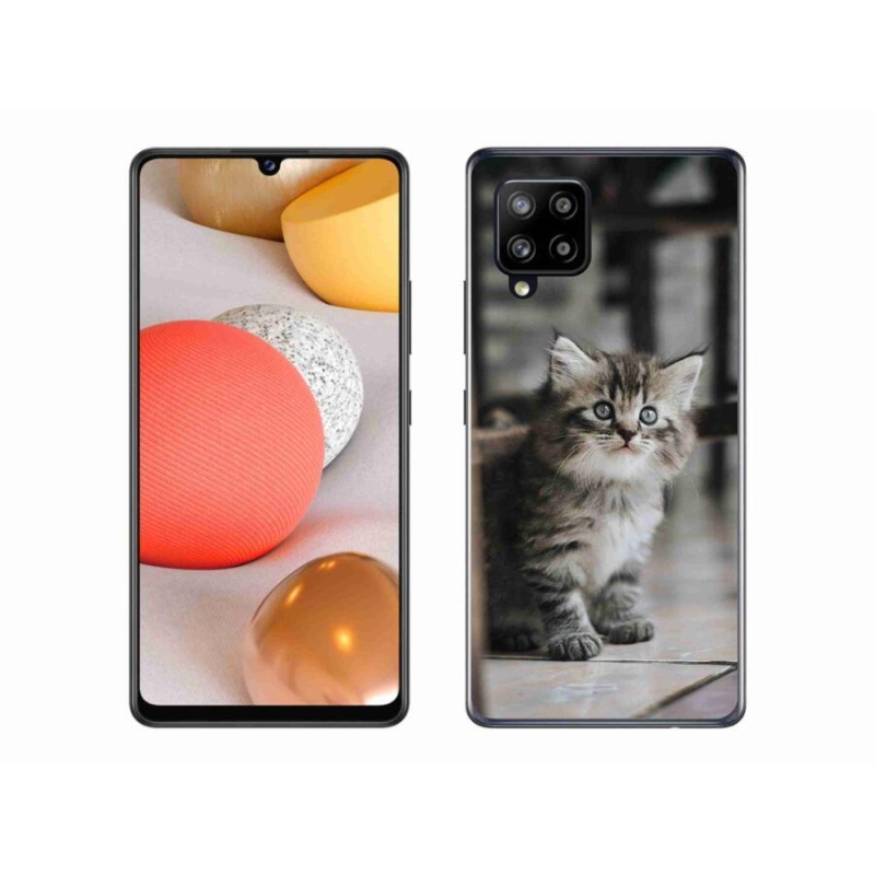 Zselés borítás mmCase Samsung Galaxy A42 5G - cica