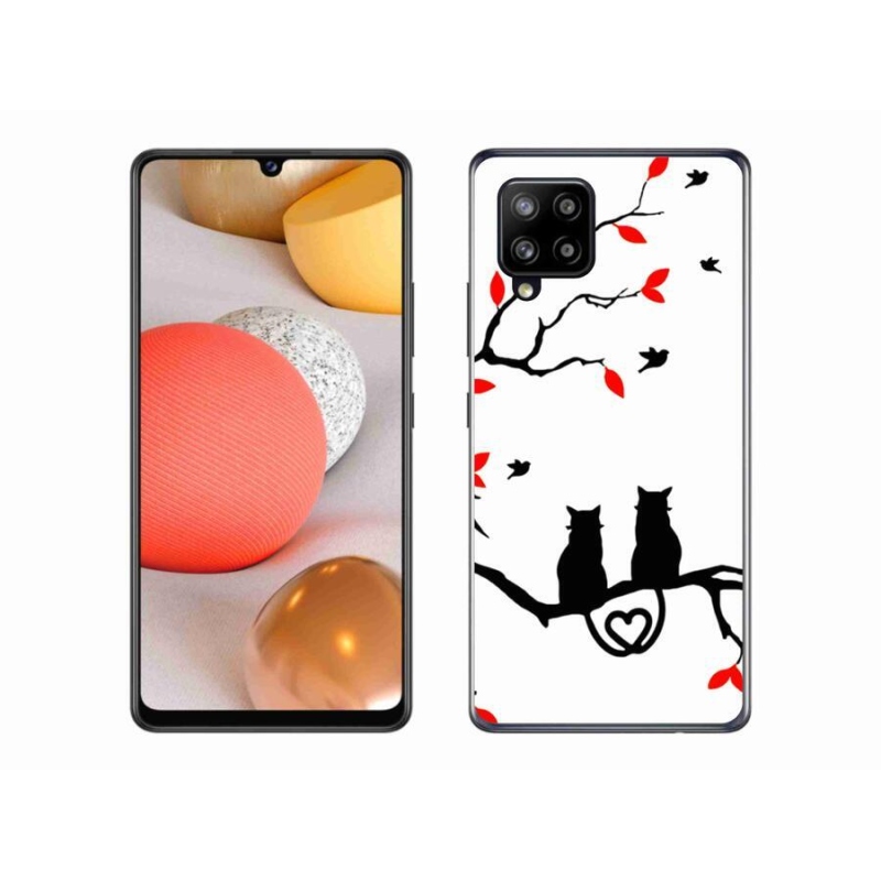 Gél borítás mmCase Samsung Galaxy A42 5G - macskaszerelem