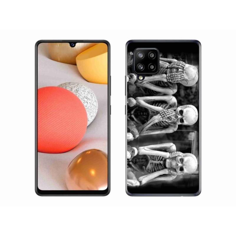 Gél borítás mmCase Samsung Galaxy A42 5G - csontvázakhoz