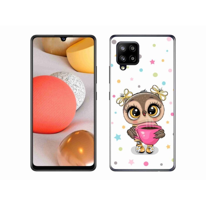 Zselés borítás mmCase Samsung Galaxy A42 5G - rajzfilm bagolyhoz