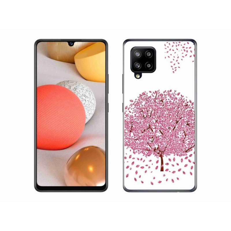 Zselés borítás mmCase Samsung Galaxy A42 5G - rajzfilmfa levelekkel