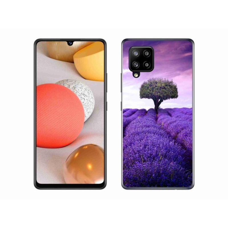 Gél védőhuzat mmCase Samsung Galaxy A42 5G - levendula rét