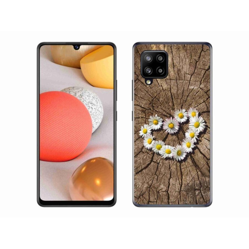 Zselés borítás mmCase Samsung Galaxy A42 5G - Százszorszépek szíve