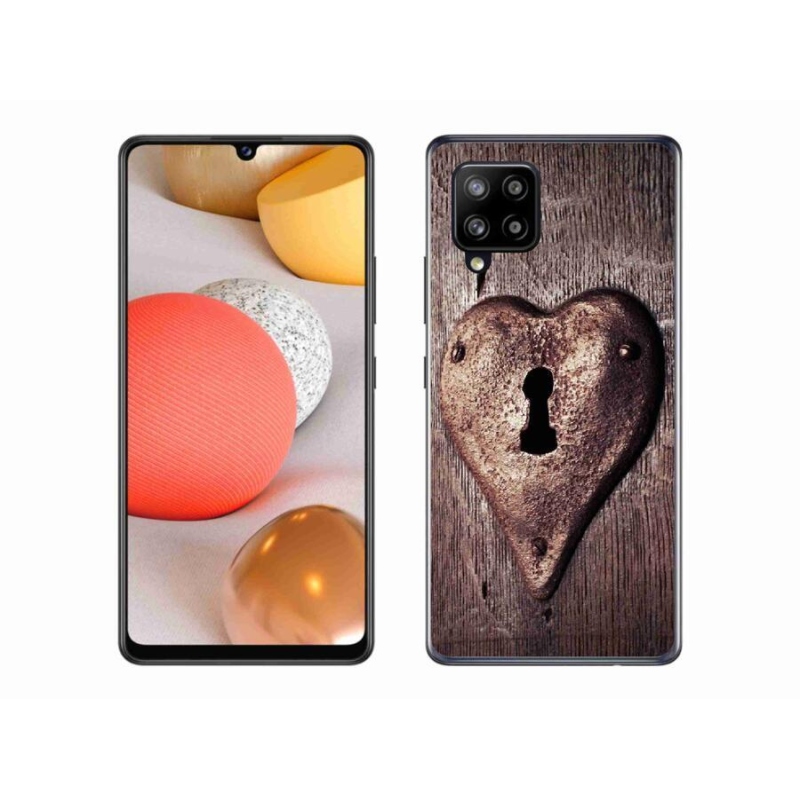 Zselés borítás mmCase Samsung Galaxy A42 5G - szív alakú zár