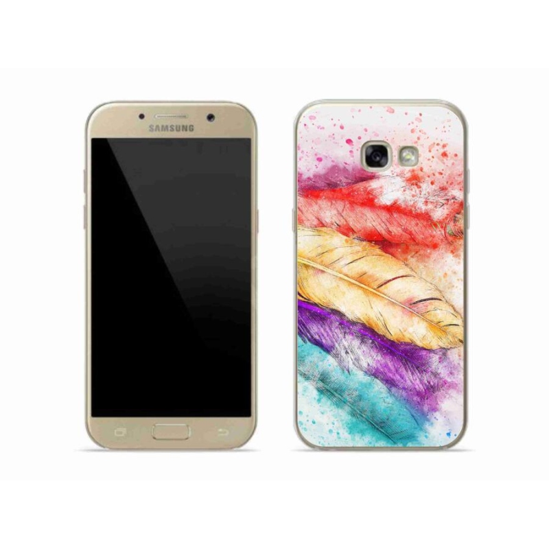 Zselés borítás mmCase Samsung Galaxy A5 (2017) - színes tollakkal
