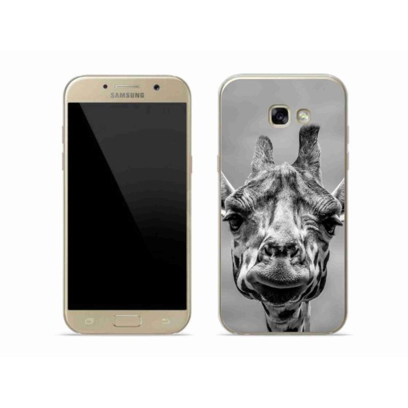 Zselés borítás mmCase Samsung Galaxy A5 (2017) - fekete-fehér zsiráf