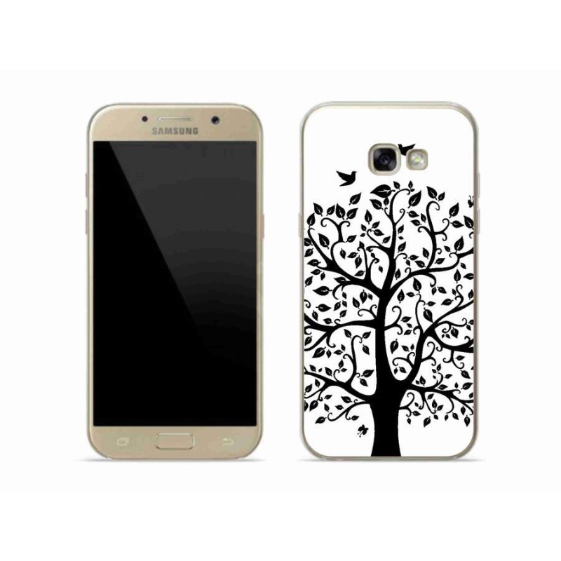 Zselés borítás mmCase Samsung Galaxy A5 (2017) - fekete-fehér fa