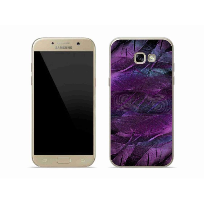 Gél védőhuzat mmCase Samsung Galaxy A5 (2017) - lila tollakhoz