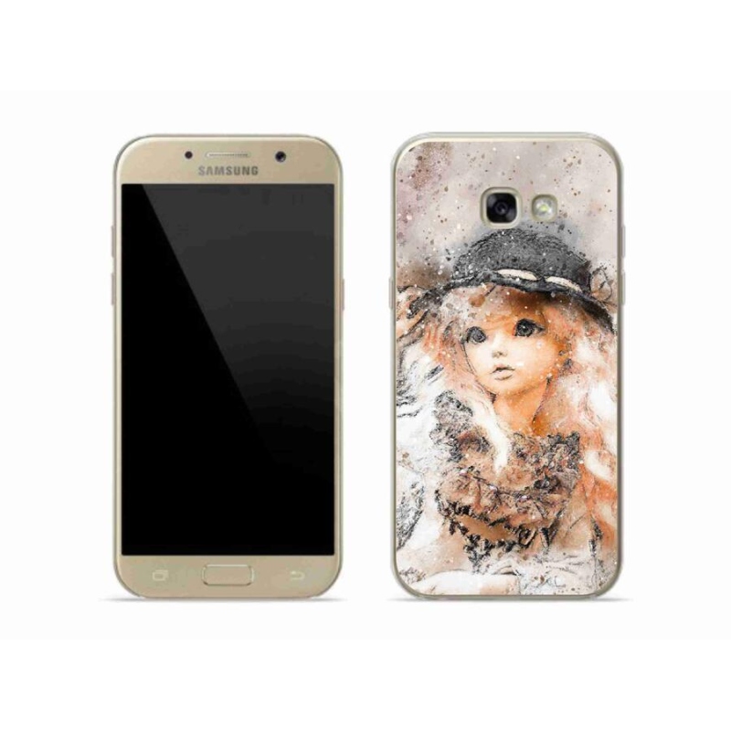 Gél borítás mmCase Samsung Galaxy A5 (2017) - kalapos lányhoz