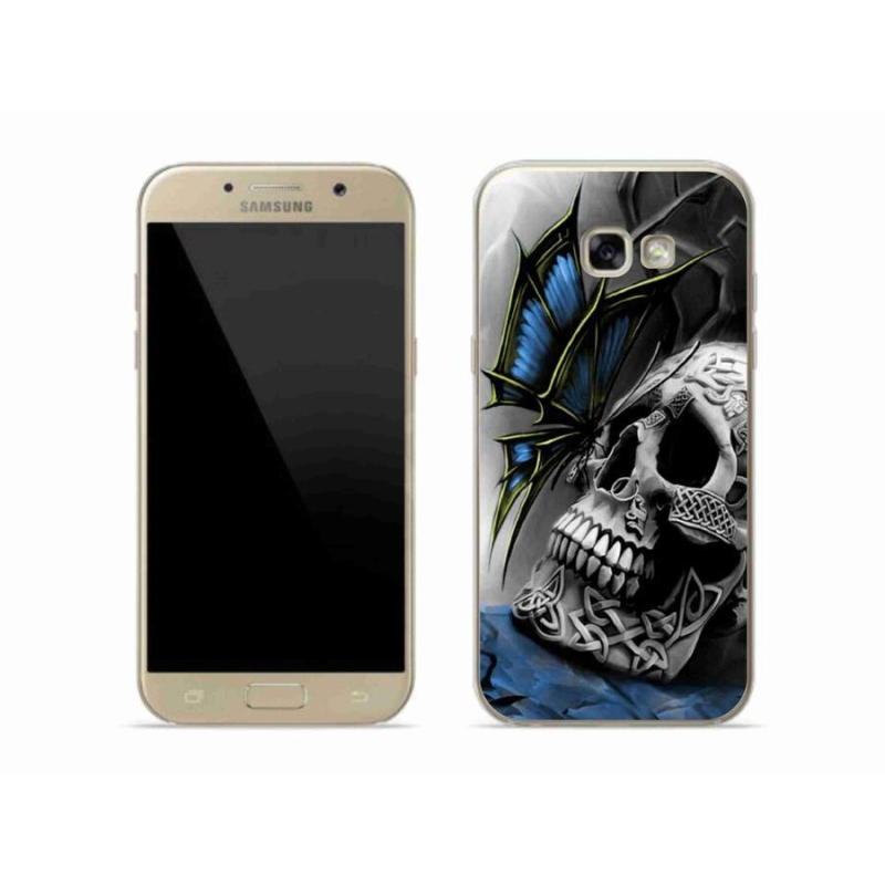 Zselés borítás mmCase Samsung Galaxy A5 (2017) - pillangó és koponya
