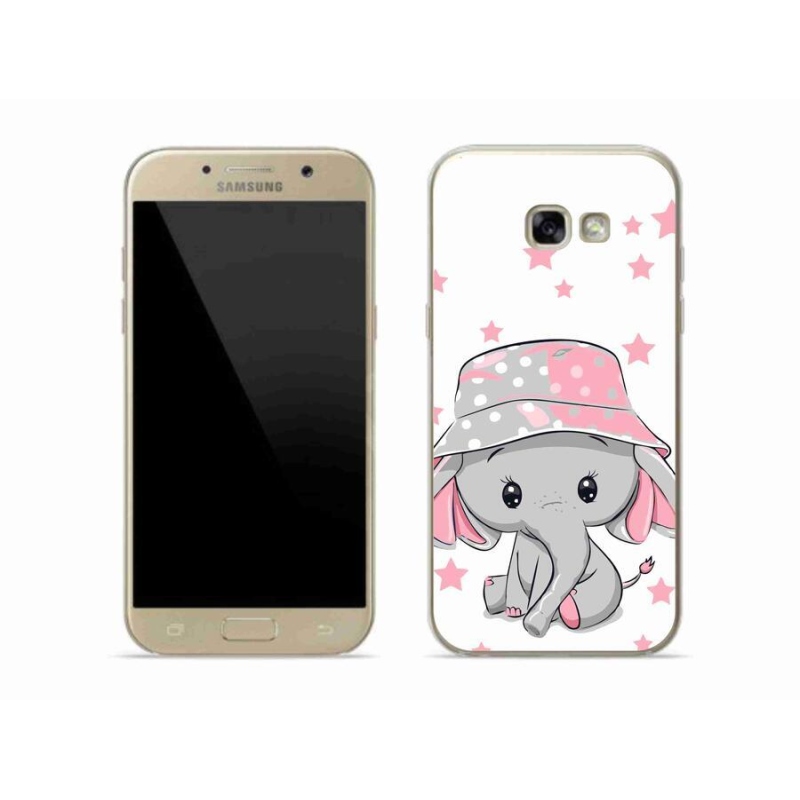 Zselés borítás mmCase Samsung Galaxy A5 (2017) - rózsaszín elefánthoz