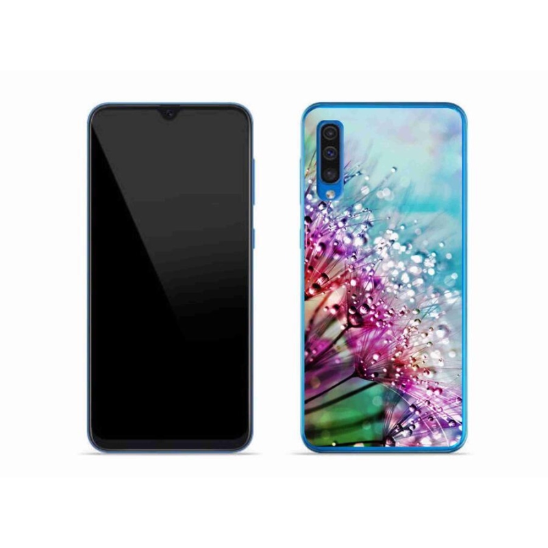 Gél védőhuzat mmCase mobiltelefonhoz Samsung Galaxy A50 - színes virágok