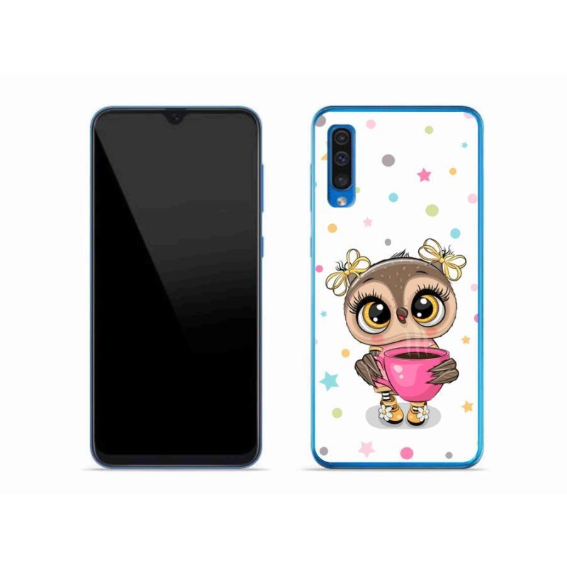 Gél borítás mmCase Samsung Galaxy A50 készülékhez - rajzfilm bagoly