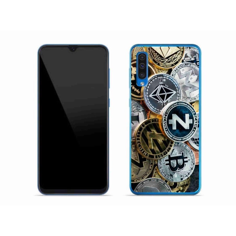 Gél borítás mmCase Samsung Galaxy A50 készülékhez - kriptovaluták