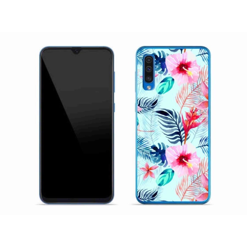 Zselés borítás mmCase Samsung Galaxy A50 készülékhez - virágok