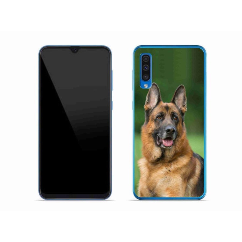 Zselés borítás mmCase Samsung Galaxy A50 - Német juhászkutya számára