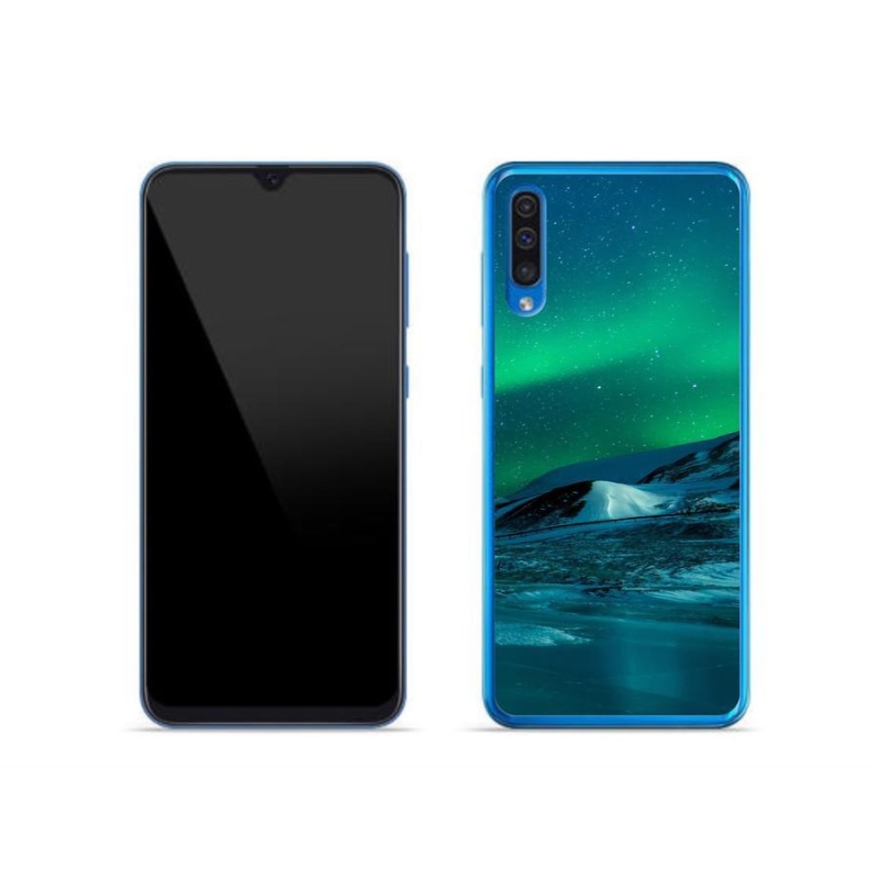 Gél borítás mmCase Samsung Galaxy A50 készülékhez - sarki fény