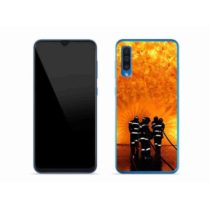Zselés borítás mmCase Samsung Galaxy A50 készülékhez - tűz