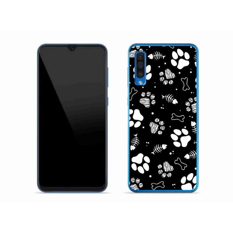 Gél borítás mmCase Samsung Galaxy A50 készülékhez - kutyamancsok