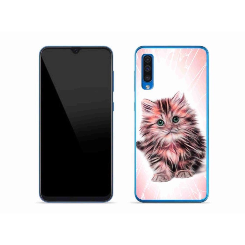 Gél borítás mmCase Samsung Galaxy A50 készülékhez - aranyos cica