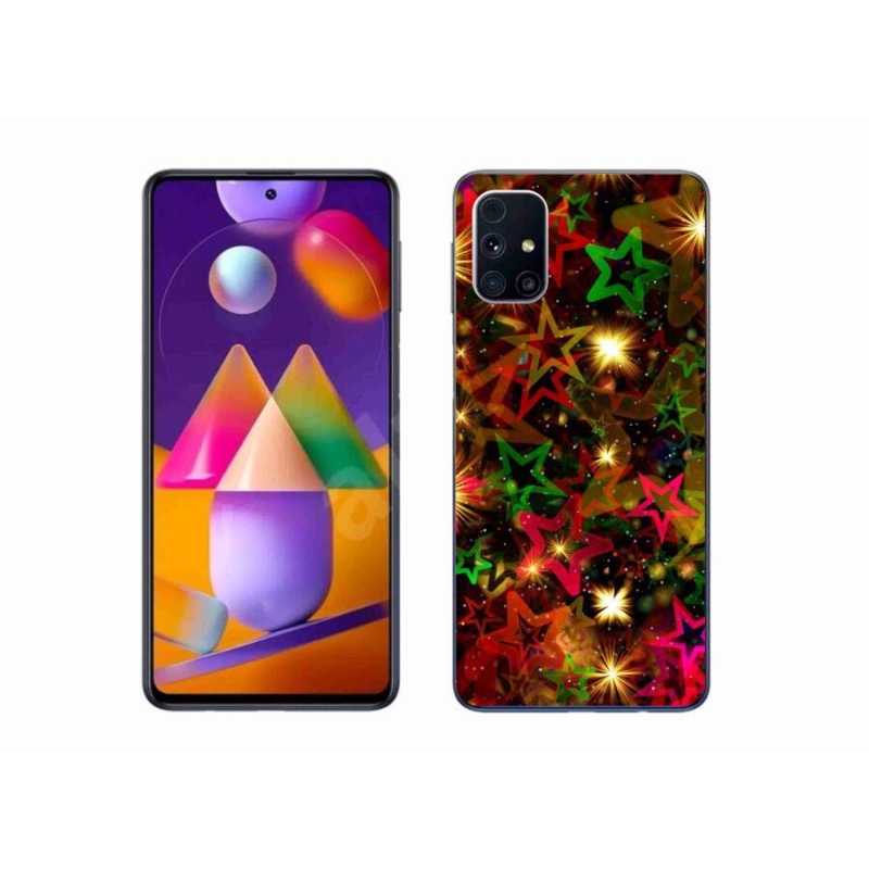 Zselés borítás mmCase Samsung Galaxy A51 5G - színes csillagok
