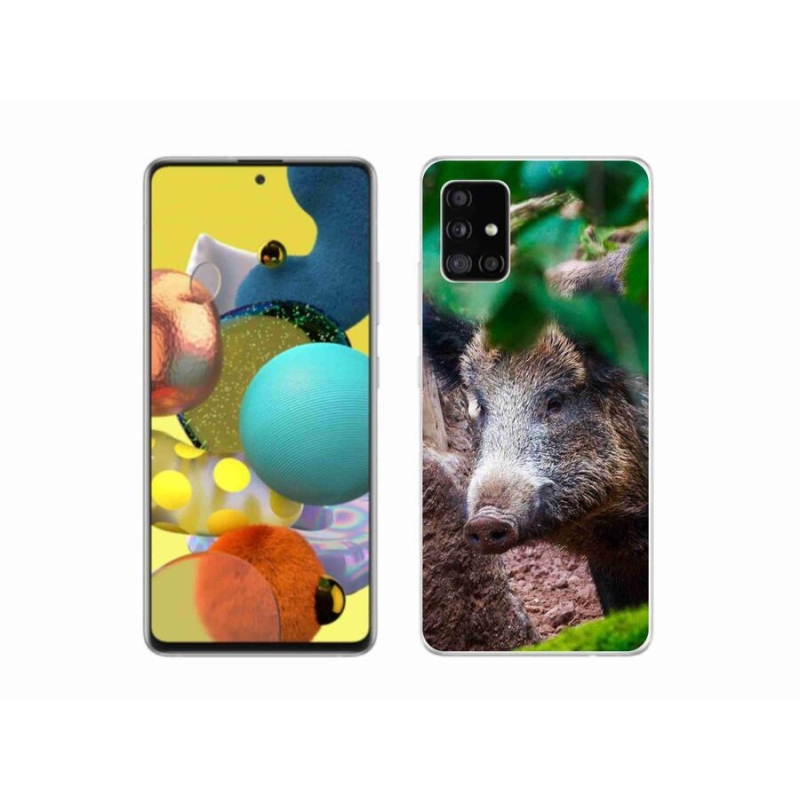 Gél borító mmCase Samsung Galaxy A51 5G - vaddisznóhoz