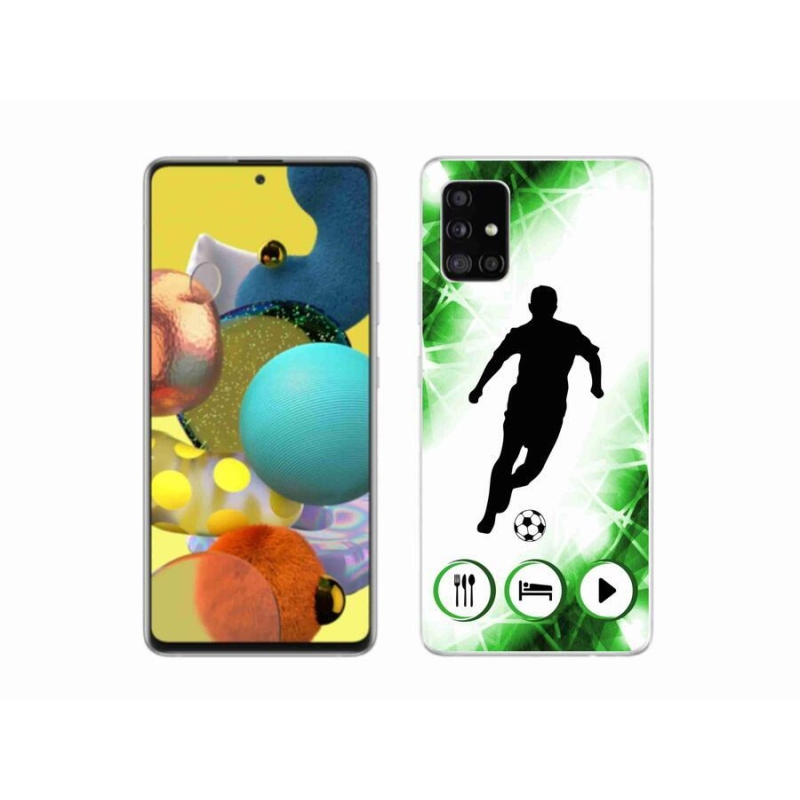 Zselés borítás mmCase Samsung Galaxy A51 5G - focista számára