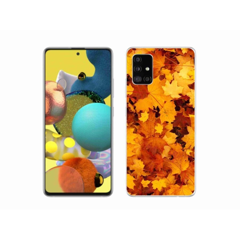 Gél borítás mmCase Samsung Galaxy A51 5G - juharlevelek - Samsung Galaxy A51 5G - Juharlevelek