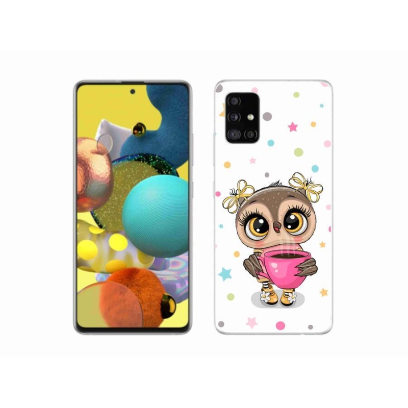 Zselés borítás mmCase Samsung Galaxy A51 5G - rajzfilm bagolyhoz