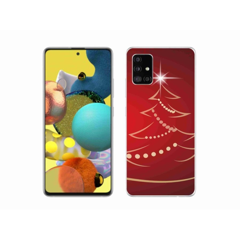 Gél borítás mmCase Samsung Galaxy A51 5G - karácsonyfa karikatúra