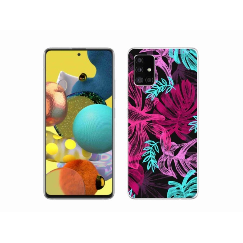 Zselés borítás mmCase Samsung Galaxy A51 5G - virágok 1