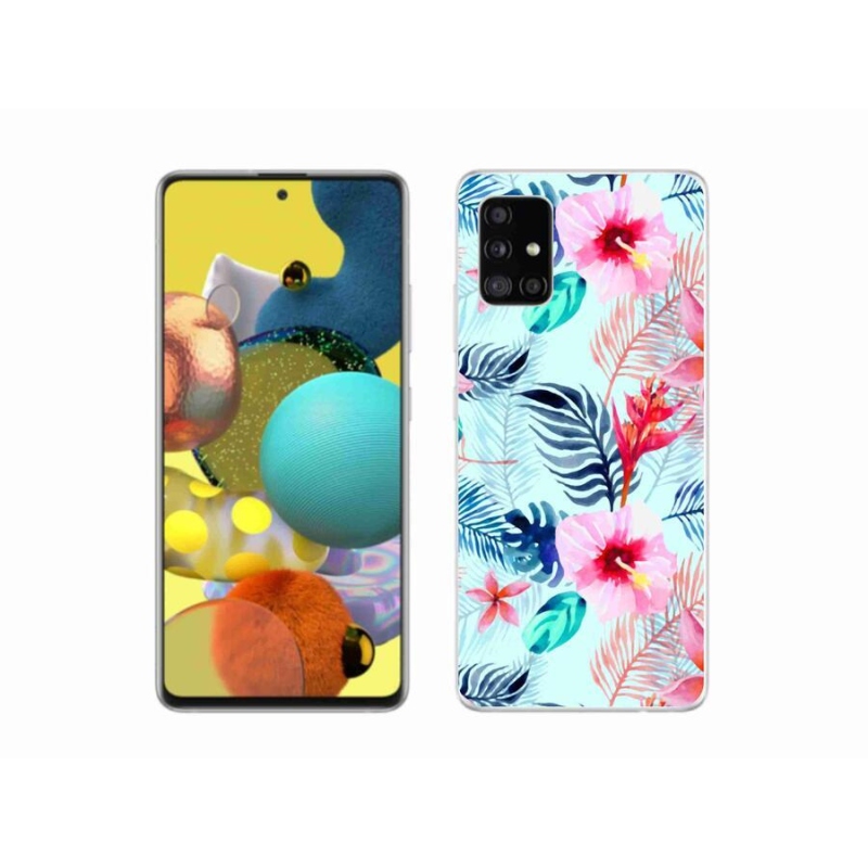 Zselés borítás mmCase Samsung Galaxy A51 5G - virágok
