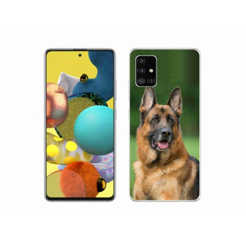 Zselés borítás mmCase Samsung Galaxy A51 5G - Német juhászkutya számára