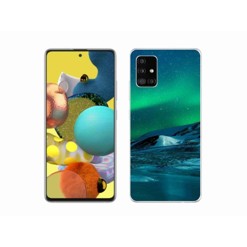 Gél borító mmCase Samsung Galaxy A51 5G - sarki fény - mmCase Samsung Galaxy A51 5G - aurora borealis