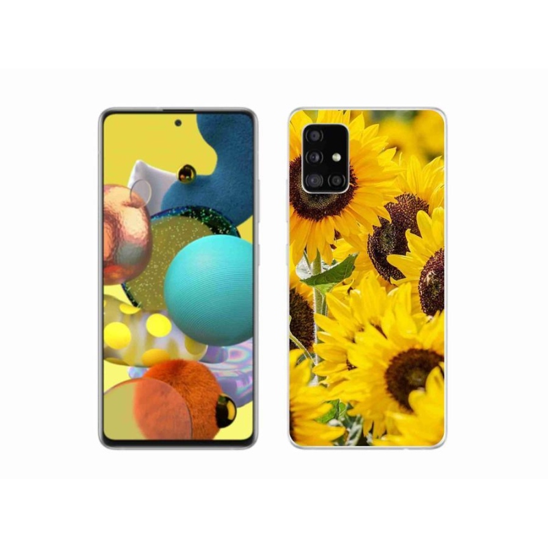 Zselés borítás mmCase Samsung Galaxy A51 5G - Napraforgó