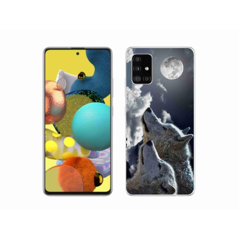 Gél védőburkolat mmCase Samsung Galaxy A51 5G - farkasok