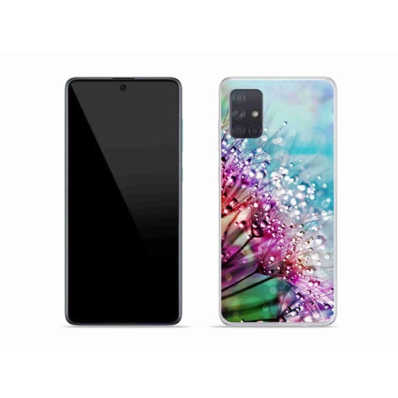 Gél védőhuzat mmCase mobiltelefonhoz Samsung Galaxy A51 - színes virágok