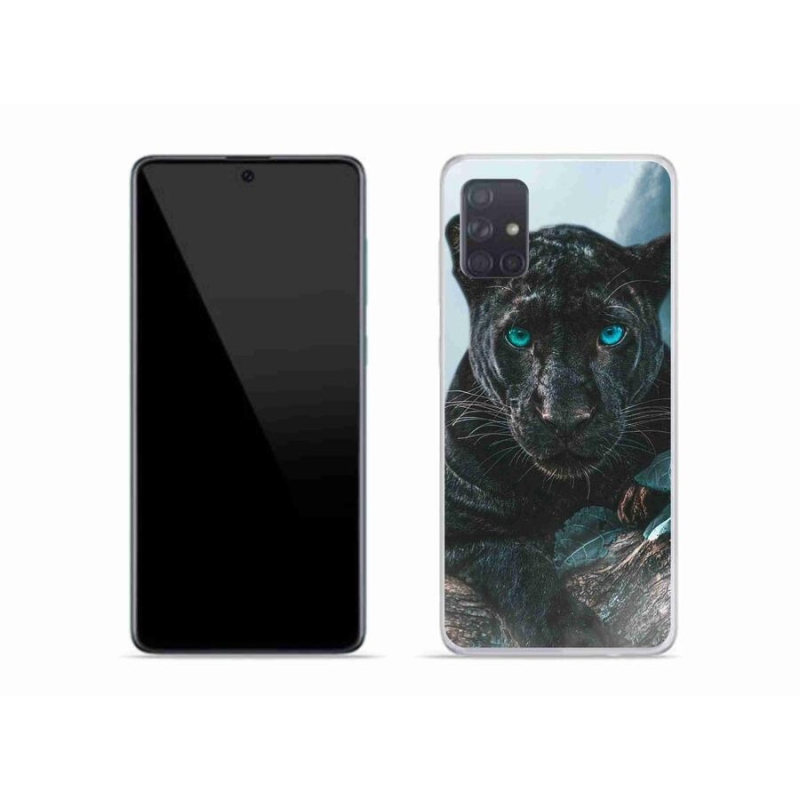 Zselés borítás mmCase Samsung Galaxy A51 készülékhez - fekete párduc