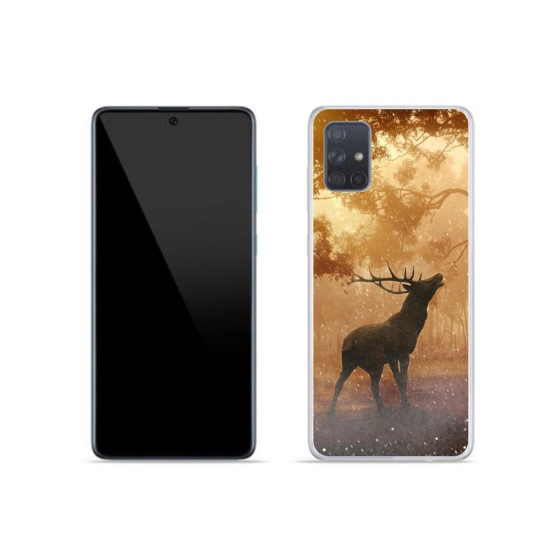 Zselés borítás mmCase Samsung Galaxy A51 készülékhez - szarvas a vadászaton