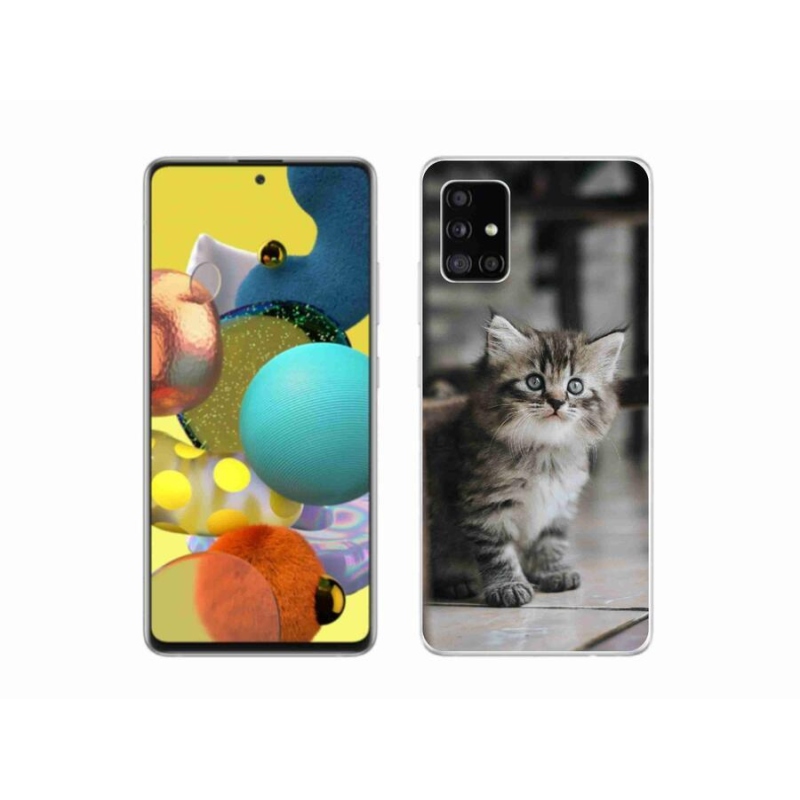Gél borítás mmCase Samsung Galaxy A51 készülékhez - cica